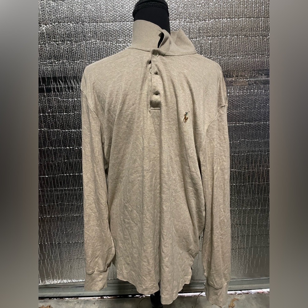MENS XL RAPLH LAUREN CREAM POLO